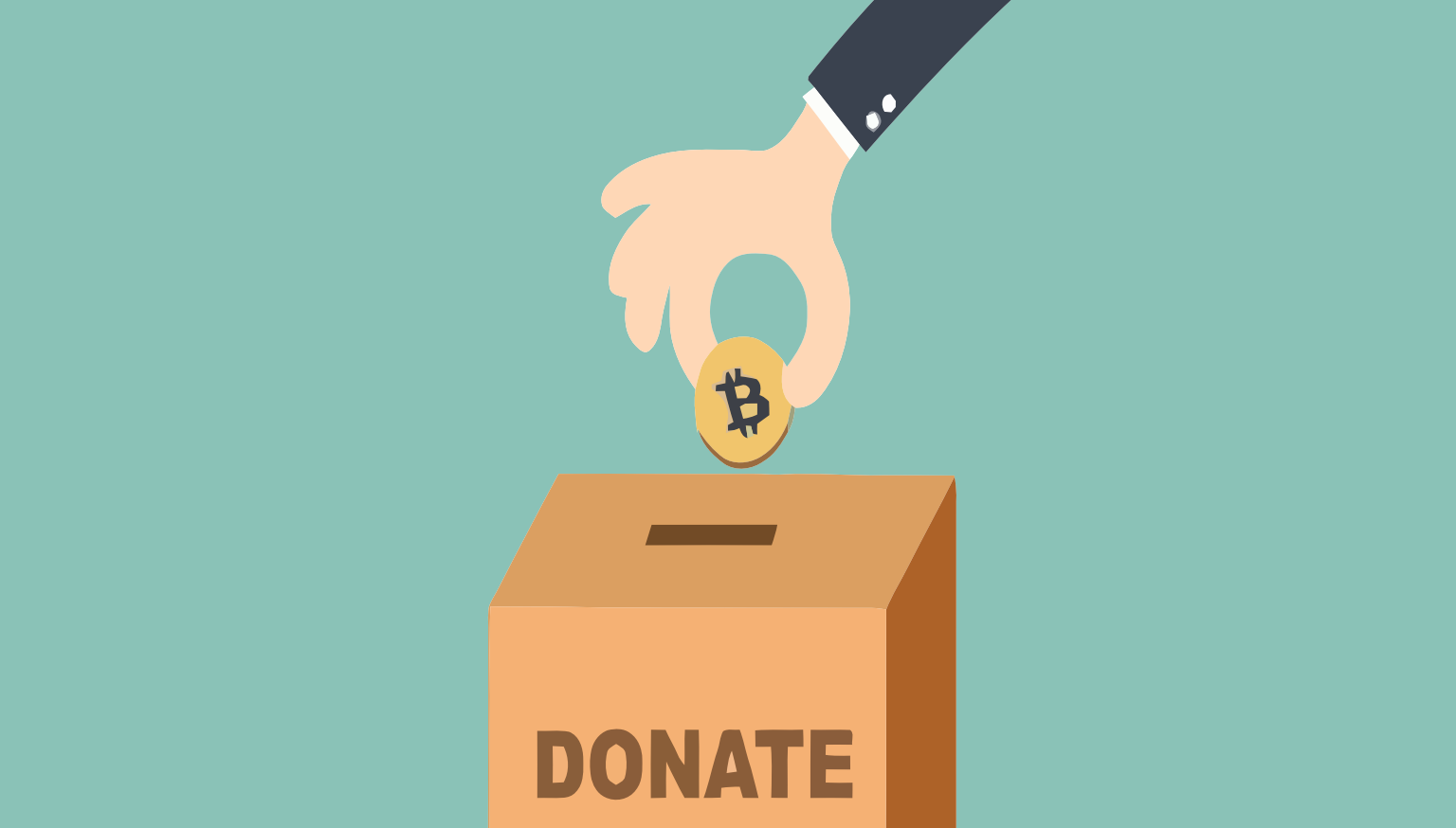 Monetary donation illustration